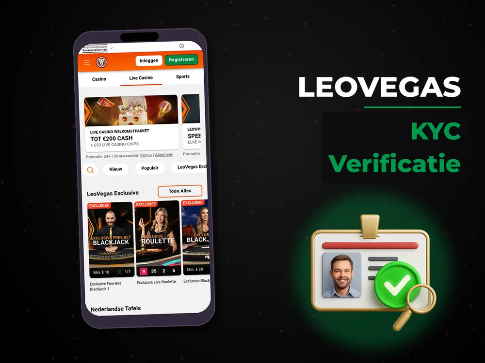LeoVegas - KYC Verificatie
