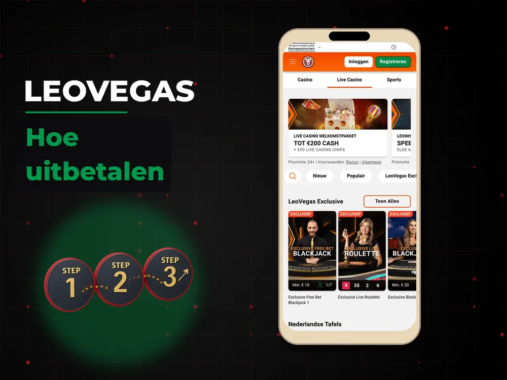 LeoVegas - Hoe uitbetalen