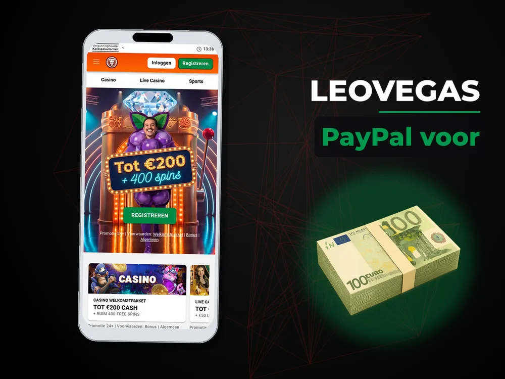 LeoVegas - PayPal voor